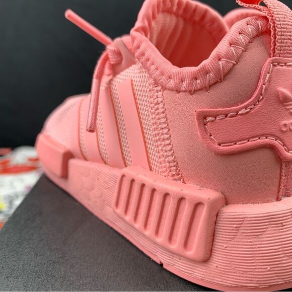 Adidas NMD R1 All Pink Size 5K - Picture 8 of 14